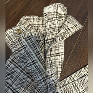 Hollister Plaid High Rise Pants